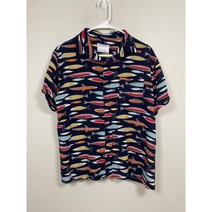Androgynous Fox The Upstreamer Short‎ Sleeve Button Up